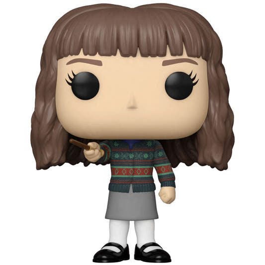 Figura Funko POP! de Hermione con varita y jersey estampado