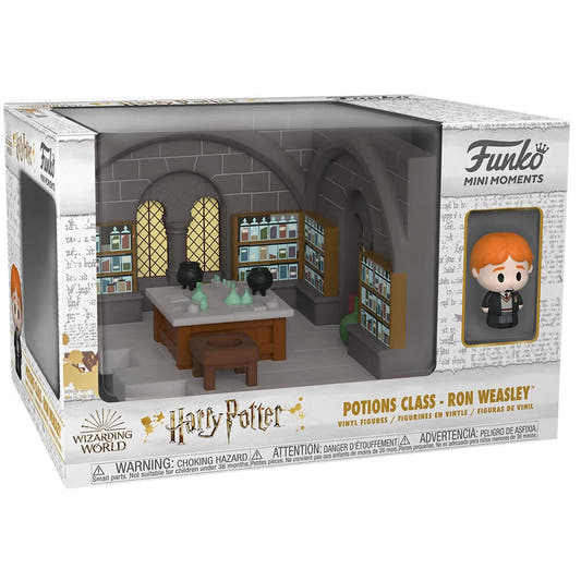Figura Funko POP! de Ron Weasley en una clase de pociones