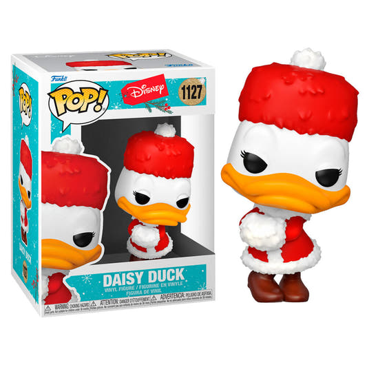 Figura Funko POP! de Daisy Duck con atuendo navideño rojo y blanco - 2