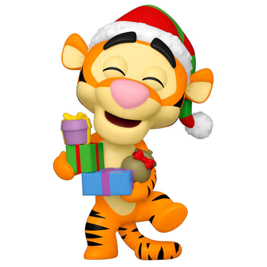 Figura Funko POP! Disney Holiday de Tigger con gorro navideño y regalos - 2