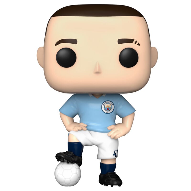 Figura Funko POP de Phil Foden con equipación del Manchester City y balón