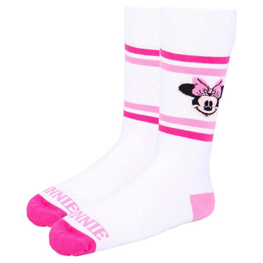 Set de tres pares de calcetines Minnie Disney en azul marino, blanco y rosa - 5