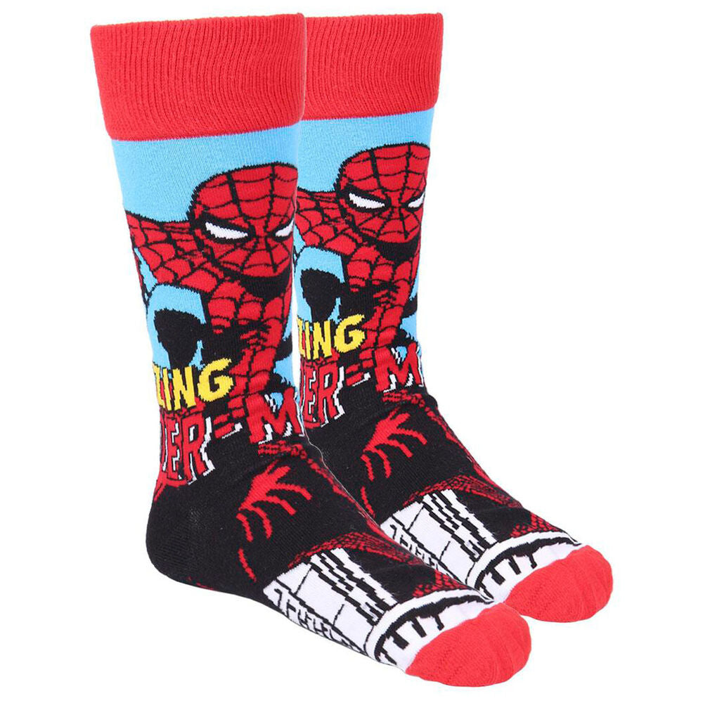 Set de calcetines Marvel CERDÁ con diseños de Capitán América, Iron Man y Spider-Man - 3