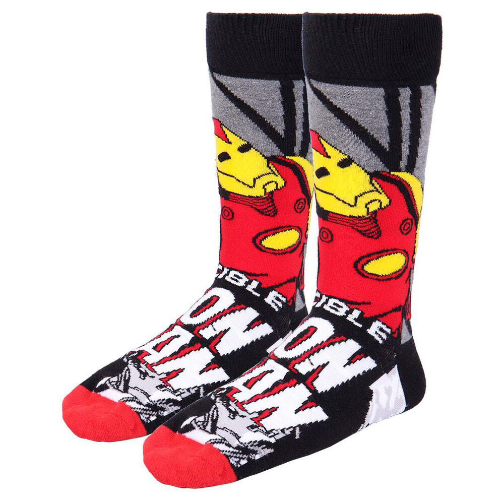 Set de calcetines Marvel CERDÁ con diseños de Capitán América, Iron Man y Spider-Man - 4