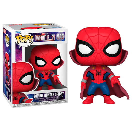 Figura Funko POP! Marvel What If...? Zombie Spider-Man con capa burdeos - 2