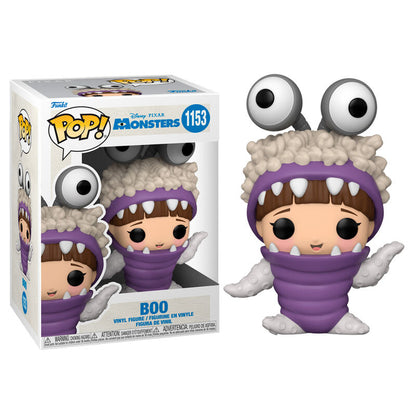 Figura Funko POP! de Boo de Monsters Inc con capucha morada - 2
