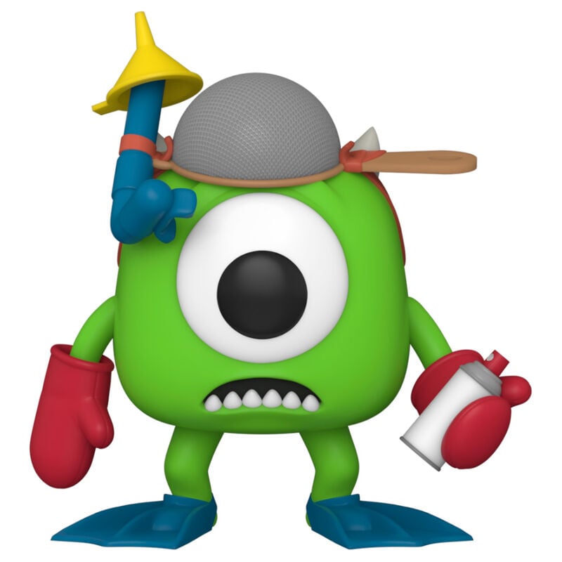 Figura Funko POP! de Mike de Monstruos S.A. con casco y manoplas