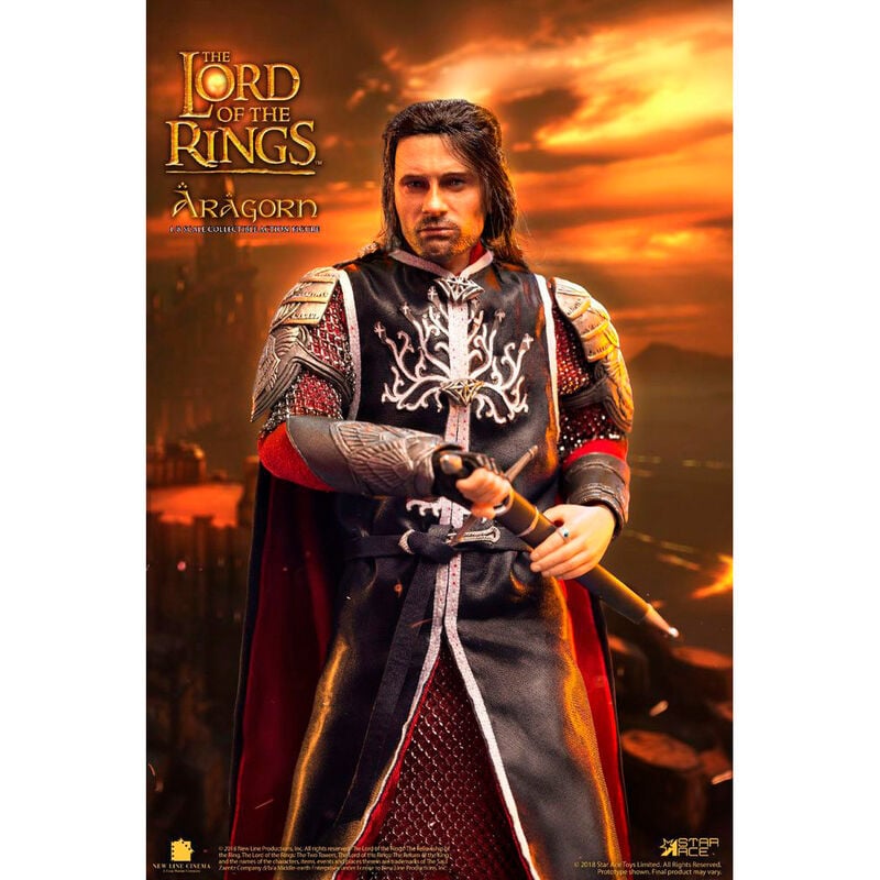 Figura articulada de Aragorn de El Señor de los Anillos con espada - 3