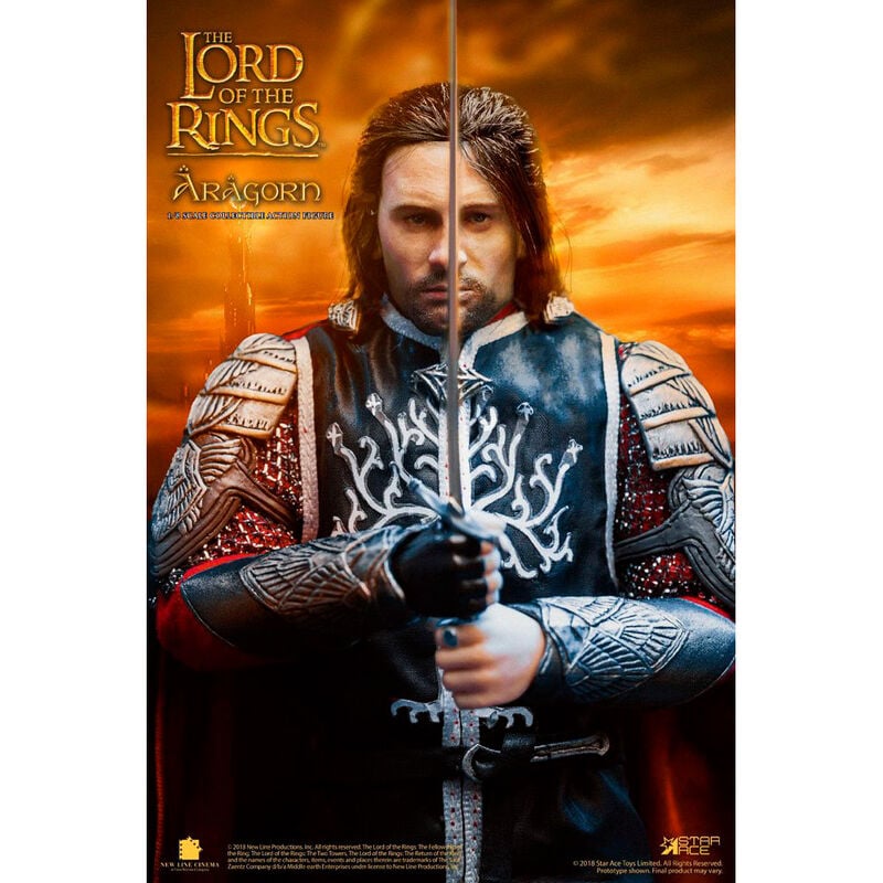 Figura articulada de Aragorn de El Señor de los Anillos con espada - 4
