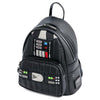 Mochila negra Loungefly de Darth Vader con panel de control Star Wars