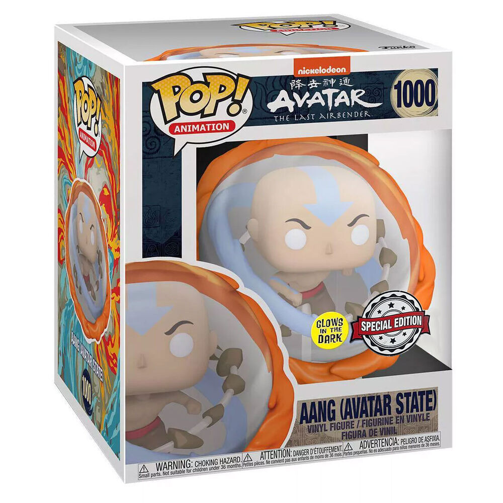 Figura FUNKO POP! de Aang All Elements Glow in the Dark en caja