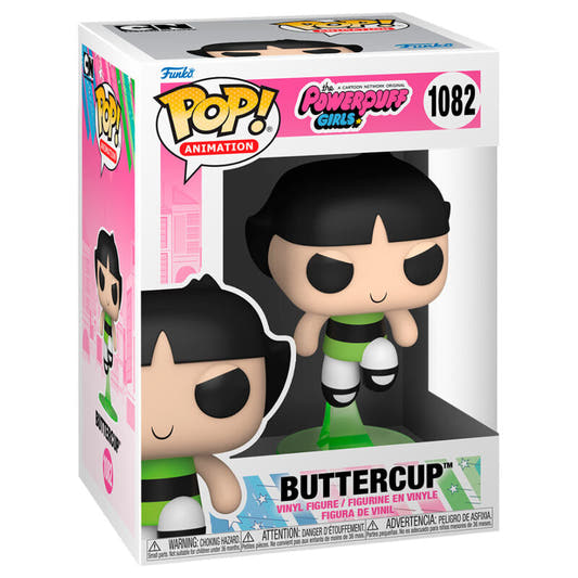 Figura Funko POP! de Buttercup de Las Supernenas con uniforme verde y negro - 3