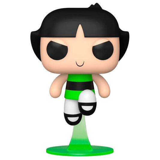 Figura Funko POP! de Buttercup de Las Supernenas con uniforme verde y negro