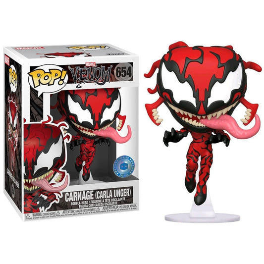 Figura Funko POP! Marvel de Carnage Carla Unger Exclusive en caja con ventana - 3