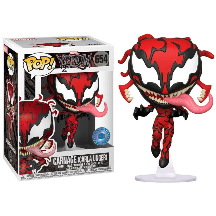 Figura Funko POP! Marvel de Carnage Carla Unger Exclusive en caja con ventana - 3