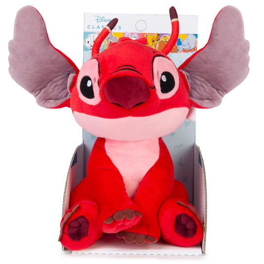 Peluche rojo de Leroy Stitch Disney de 30 cm