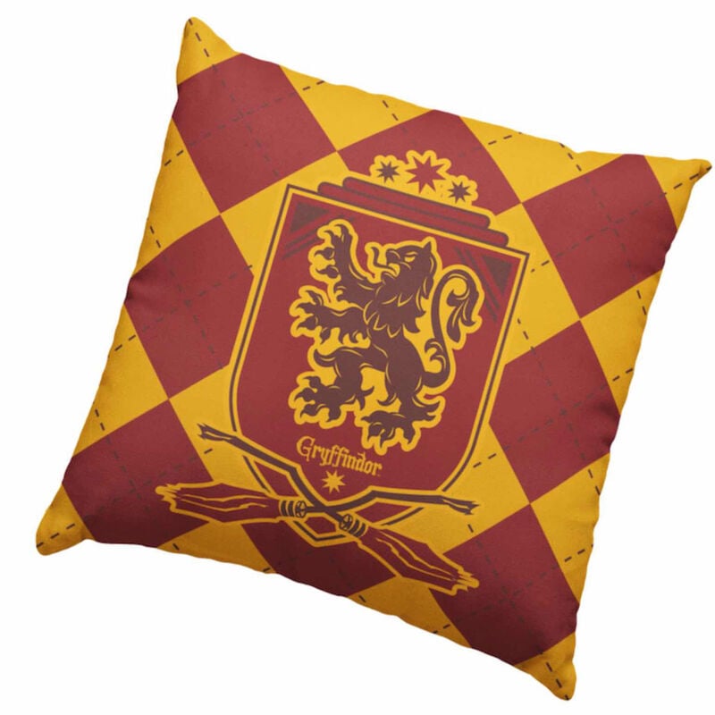 Cojín de Gryffindor de Harry Potter con escudo y león