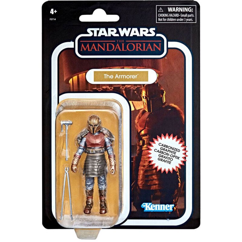 Figura articulada The Armorer de Star Wars The Mandalorian Carbonized