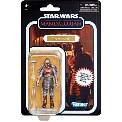 Figura articulada The Armorer de Star Wars The Mandalorian Carbonized