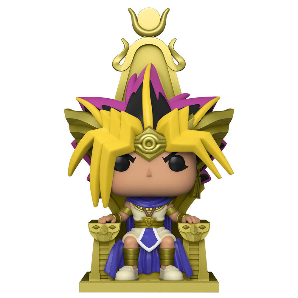 Figura Funko POP! de Atem Pharaoh Yugi sentado en un trono faraónico
