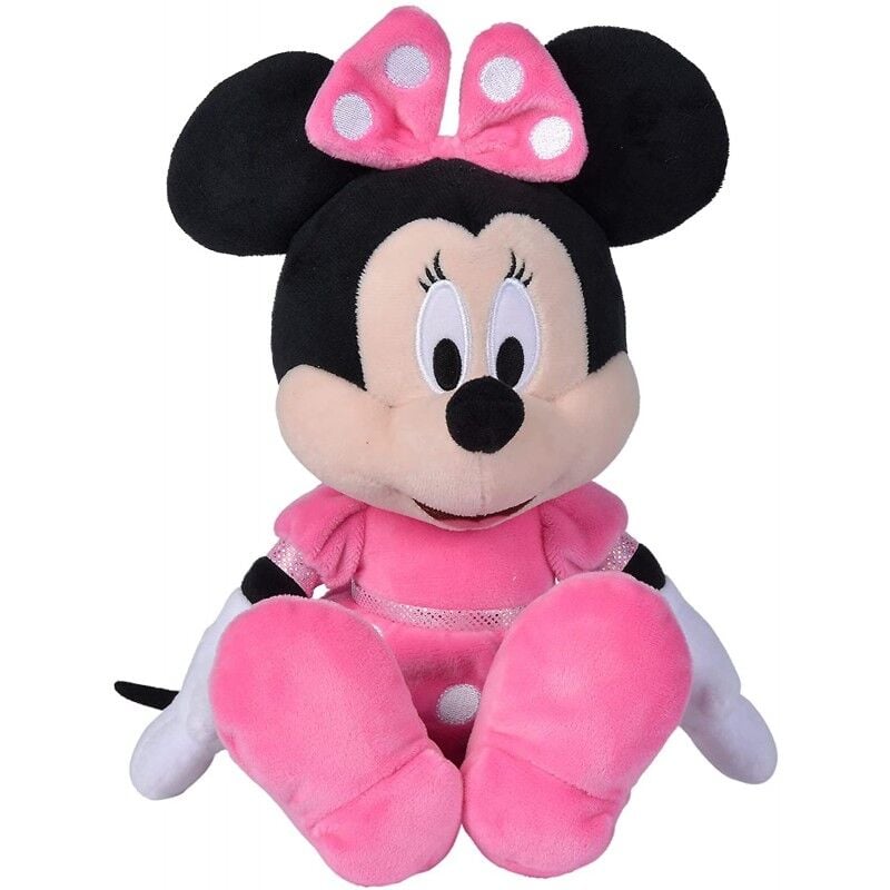 Peluche Minnie Disney de 25 cm con vestido rosa y lazo de lunares - 2