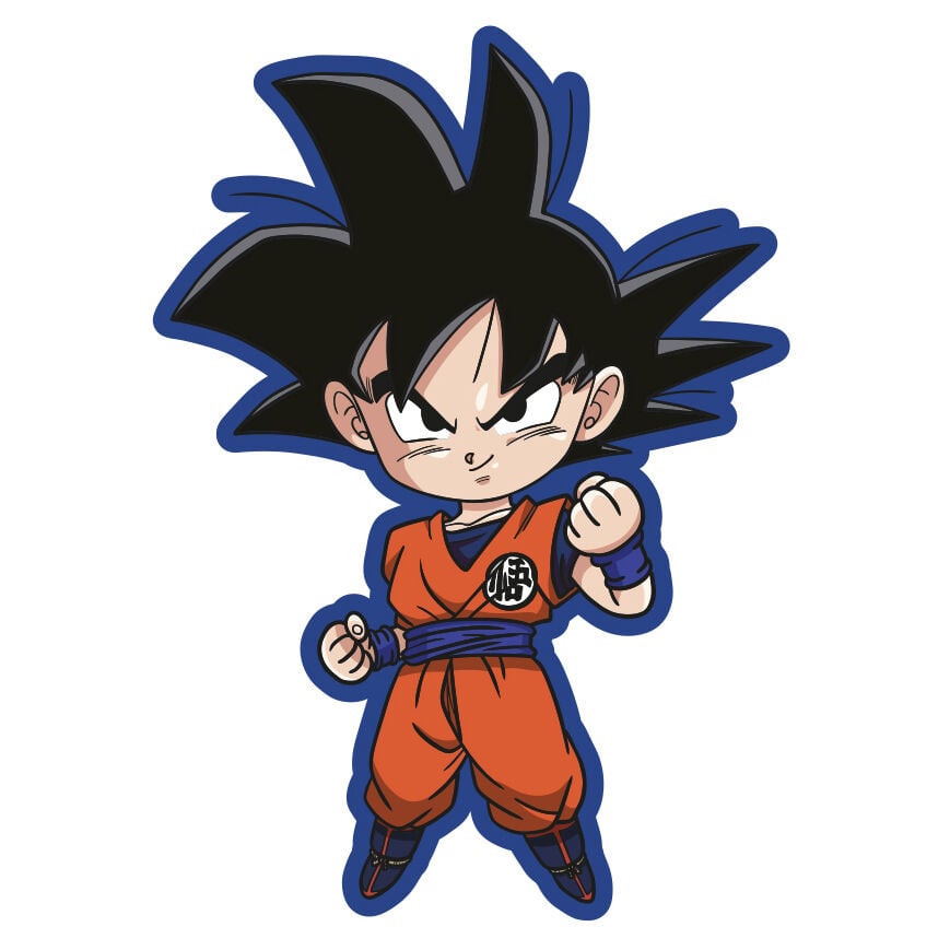 Cojín 3D de Goku de Dragon Ball con uniforme naranja