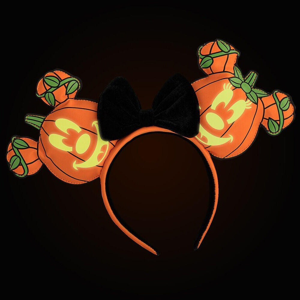 Diadema Loungefly de orejas Mickey con diseño de calabaza - 3