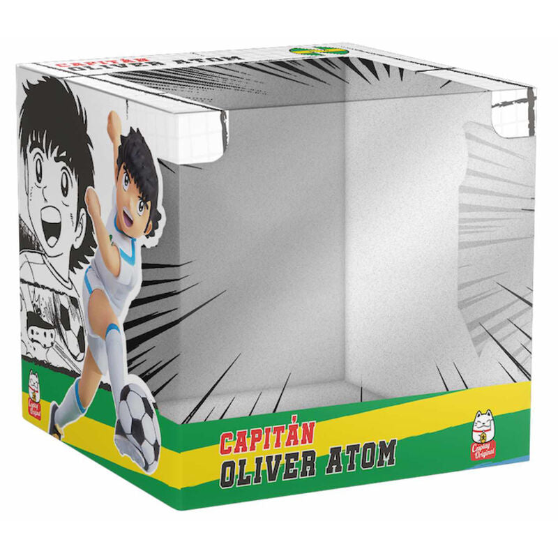 Figura de Oliver Atom chutando un balón sobre una base futbolística - 3