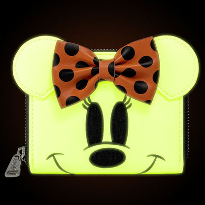 Cartera Fantasma de Minnie Disney Loungefly con lazo naranja de lunares - 2