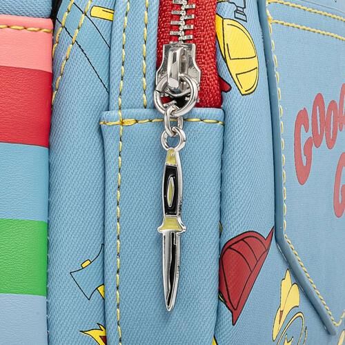 Mochila Loungefly de Chucky Good Guys en azul, rojo y verde - 5