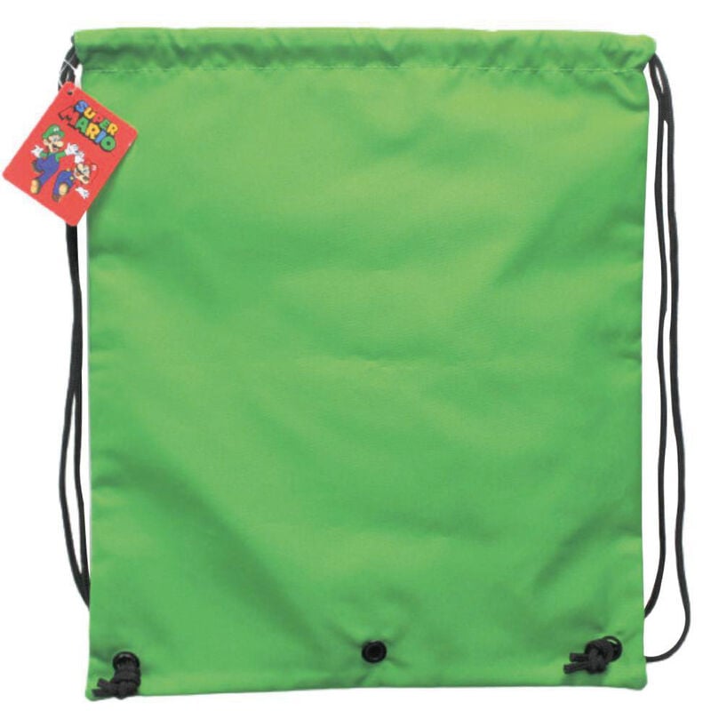 Saco verde de Luigi de Super Mario Bros con cordones - 2