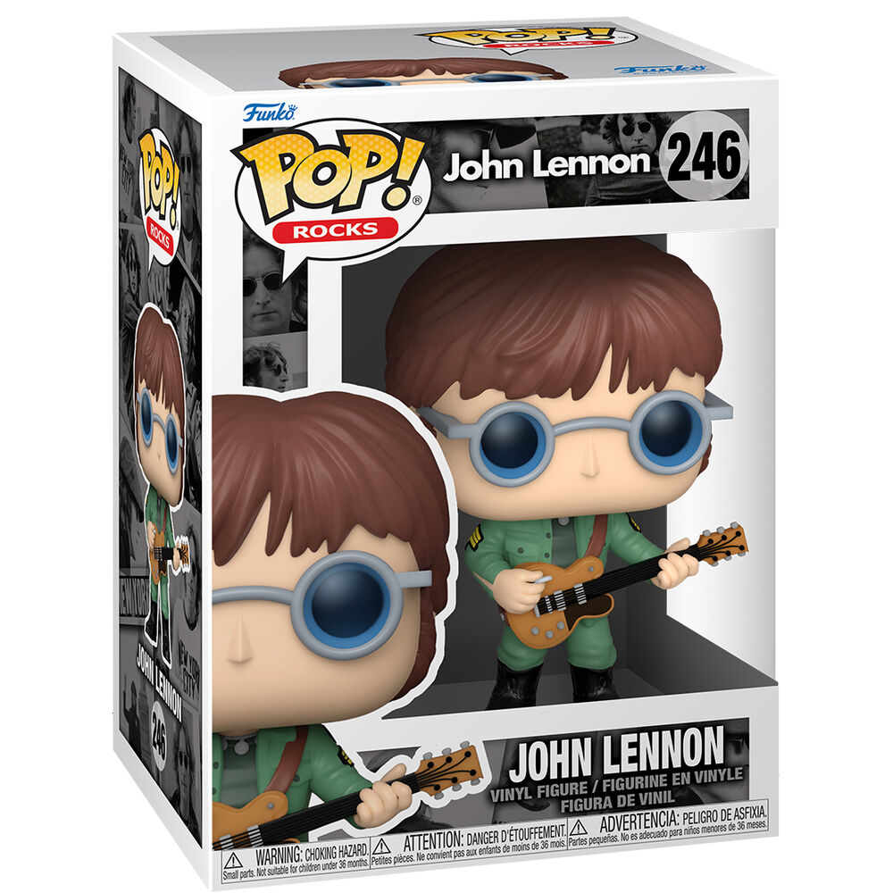 Figura Funko POP! de John Lennon con guitarra y chaqueta militar - 2