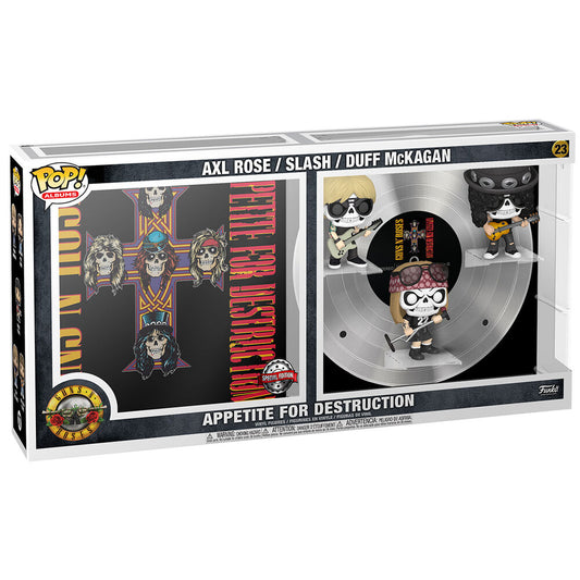 Funko POP! Albums Deluxe de Guns N’ Roses Appetite for Destruction con Axl Rose, Slash y Duff McKagan - 2