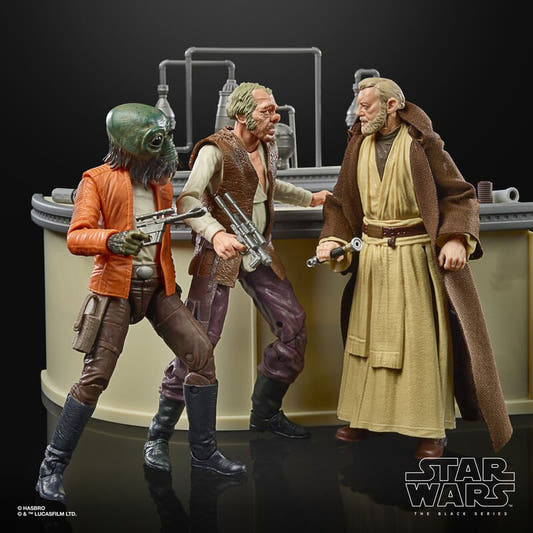 Set Star Wars The Black Series Cantina Showdown con Dr. Evazan, Ponda Baba y Obi-Wan Kenobi - 4