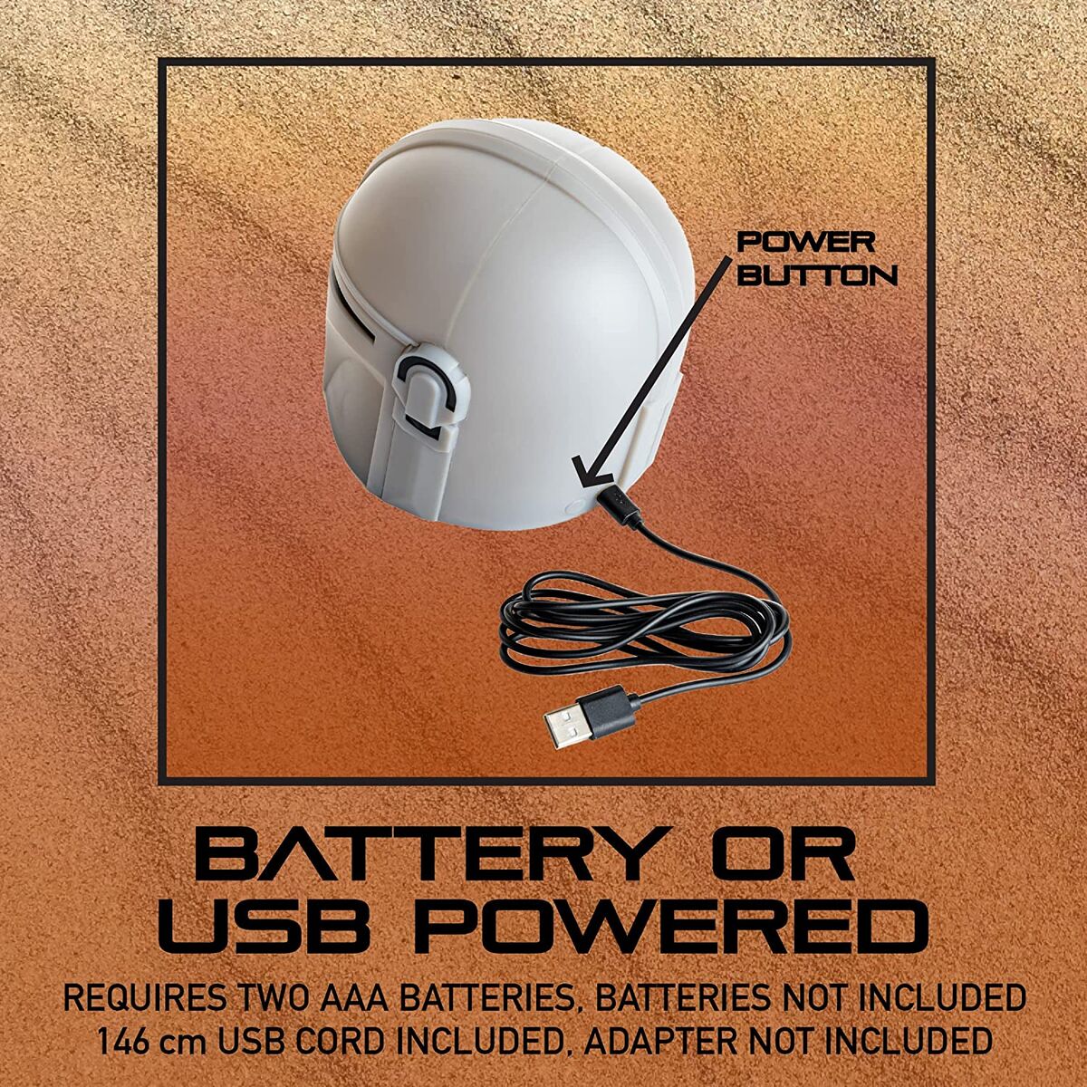 Lámpara con diseño del casco de The Mandalorian - 5