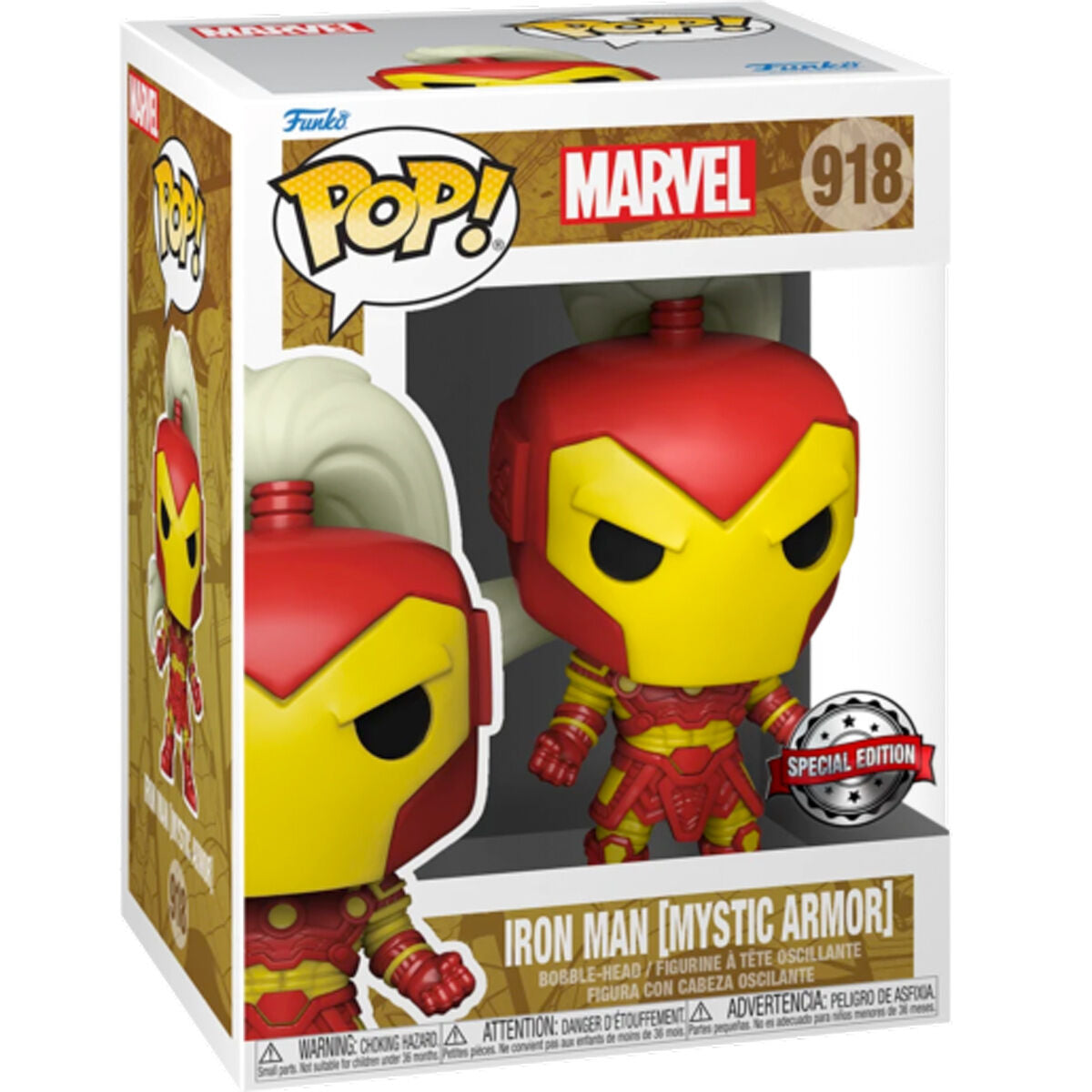 Figura Funko POP! Iron Man Mystic Armor roja y amarilla - 3