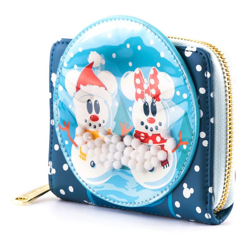 Cartera Disney Loungefly de Mickey y Minnie como muñecos de nieve