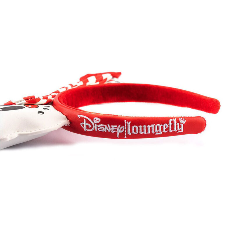 Diadema roja de orejas Mickey y Minnie Snowman Disney Loungefly - 3