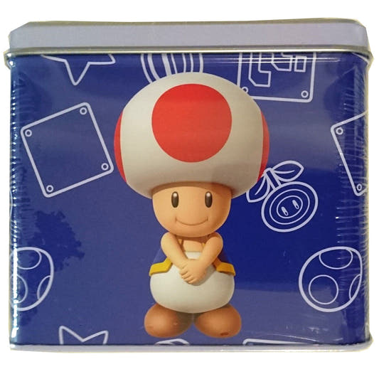 Hucha metálica azul y taza blanca de Toad de Super Mario Nintendo - 3