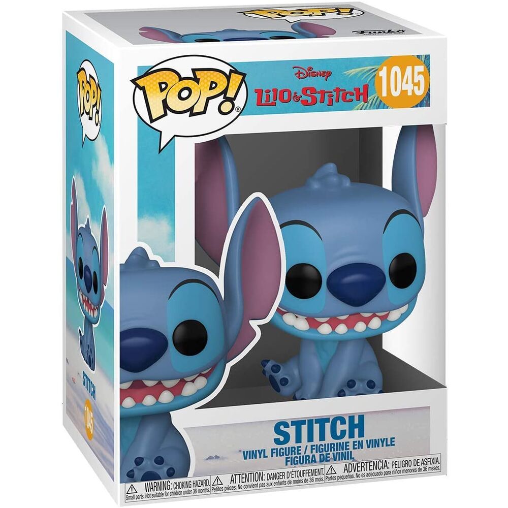Figura Funko POP! de Stitch sentado y sonriente - 2