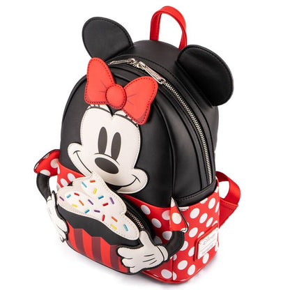 Mochila Loungefly de Minnie Mouse con diseño de cupcake y lunares - 3