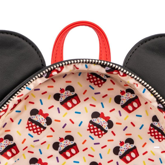 Mochila Loungefly de Minnie Mouse con diseño de cupcake y lunares - 4