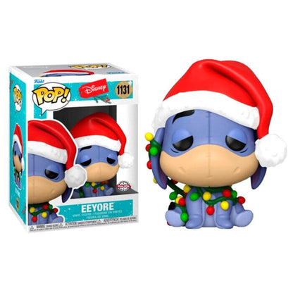 Figura Funko POP! de Eeyore con gorro navideño y luces de colores