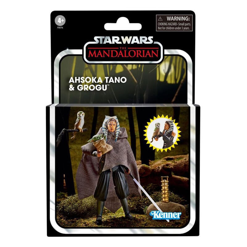 Figura articulada de Ahsoka Tano con Grogu y sable de luz - 3