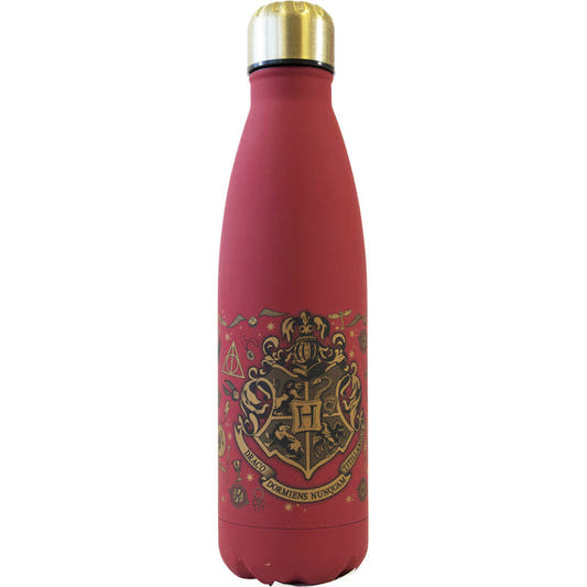 Botella roja de acero inoxidable Harry Potter de 500 ml con tapón dorado - 2