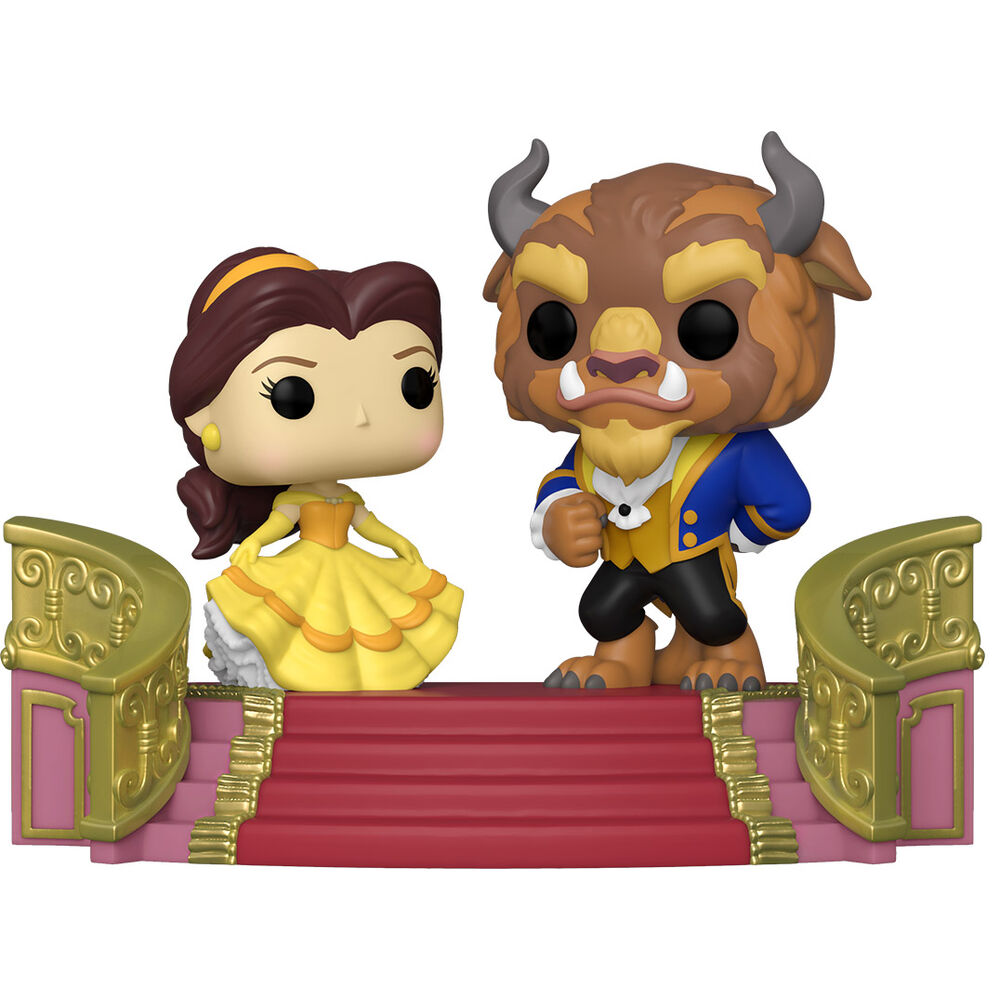 Figura Funko POP de Belle y la Bestia en una escalinata - 3