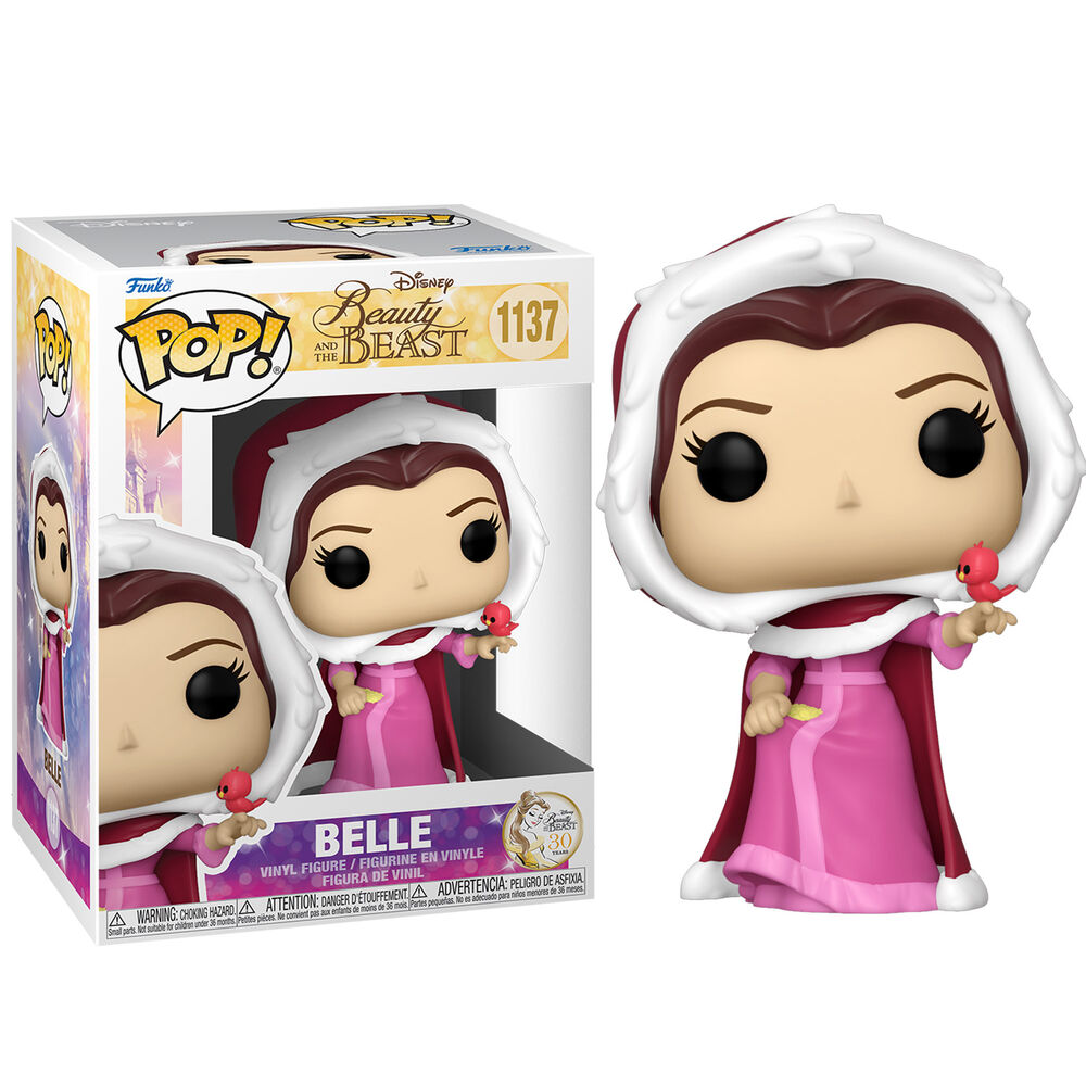 Figura Funko POP! Winter Belle de Bella con vestido rosa y capucha blanca - 2