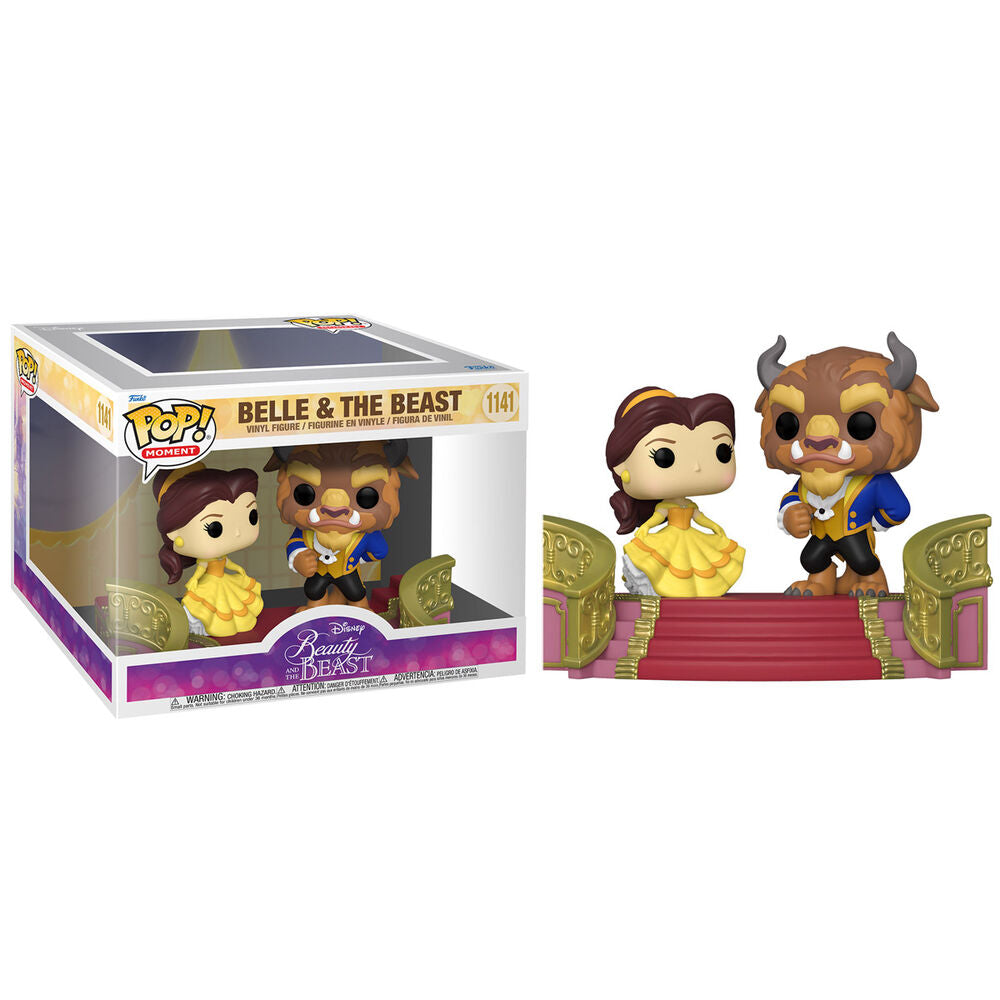 Figura Funko POP de Belle y la Bestia en una escalinata - 4