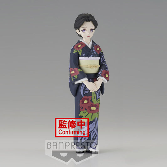 Figura de Tamayo de Demon Slayer con kimono floral azul marino - 2