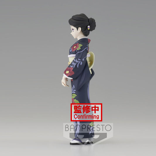 Figura de Tamayo de Demon Slayer con kimono floral azul marino - 3